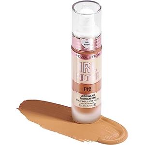 Revolution Beauty London Makeup Revolution, Fondotinta a lunga tenuta con filtro IRL, copertura da media a completa, F12, 23 ml