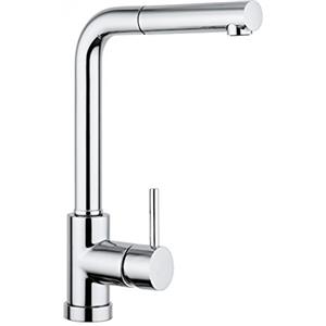 PAINI Miscelatore da cucina lavello canna alta doccia estraibile colore CROMO INOX made in Italy