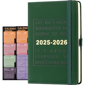 Holderzyi Agenda giornaliera 2025-2026, agenda accademica, un giorno per pagina, da luglio 2025 a giugno 2026, la migliore agenda per appuntamenti e calendario quotidiano per aumentare la produttività e diario