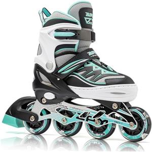 2PM SPORTS Cytia Pattini in linea da Ragazza Regolabili con Ruote in PU 82A, Pattini per Bambina e Bambini e Bambino