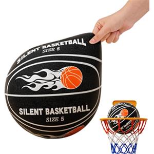 Yplkm Palla Da Basket Silenziosa,Pallone Basket Taglia 5/7 Pallacanestro Silenzioso Per Interni Ed Esterni, Baskets Silenziosos Pallone, Baskets Leggero E Silenzioso Palla Da Allenamento Indoor Bambini