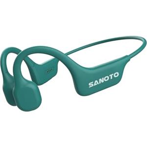 SANOTO Cuffie Conduzione Ossea Open Ear Auricolari Bluetooth 5.3 Ossea Auricolari Conduzione Ossea Wireless IPX7 Cuffie Sport Impermeabili e Antisudore Adatte per Corsa Ciclismo Fitness Ufficio