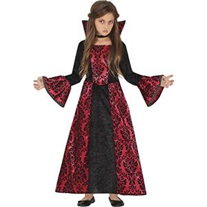 FIESTAS GUIRCA Costume da Vampiressa Glamour - Costume Bambina Halloween 5-6 Anni