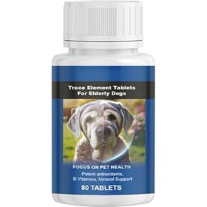 Qutalmi Integratore nutrizionale per cani anziani,Integratori per cani anziani | Compresse di calcio per animali domestici,Supporta articolazioni, pelle, intestino, compresse di oligoelementi,