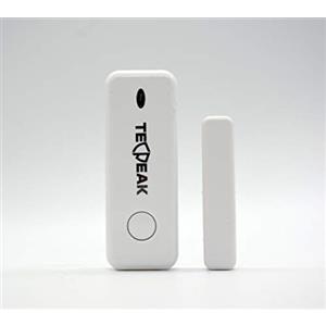 TECPEAK Sensore di allarme, TECPEAK Allarme per porte e finestre con controllo antifurto, funziona con sistema di allarme TECPEAK con sicurezza