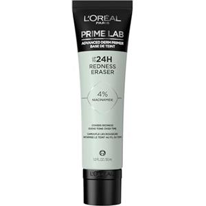 L'Oréal Paris Prime Lab 24H Redness Eraser - Primer Viso Anti-Rossori con Niacinamide, 30 ml