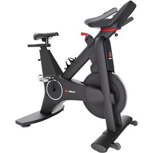 Boudech Aliena 2400 - Spin Bike Cyclette da Corsa con Volano 24 Kg Resistenza Elettrica con Display e Porta Tablet Nera