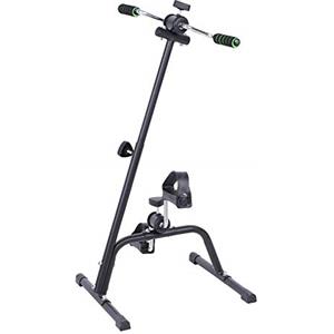Wakects Pedali Doppio per Braccia e Gambe, Mini Cyclette pedaliera per Esercizi a casa Cyclette Esercizio Braccia E Le Gambe per Anziani Disabili, Altezza Regolabile in 73-96 cm