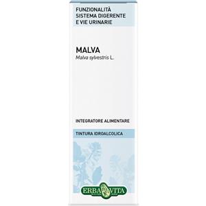 Erba Vita Malva Foglie Tintura Idroalcolica 50 ml - Integratore per Vie Urinarie e Digerente