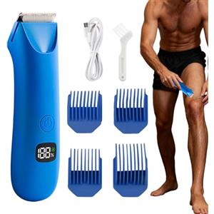 DAWCBVJQ Tagliacapelli Per Uomini Per Il Corpo,Rasoio Elettrico con Display Digitale | Tagliacapelli Per Peli Pubici Uomo - per Utilizzo su Zone Intime Pube Ascelle Petto Braccia Gambe