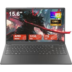 CYCLUS 15,6 Pollici PC Portatile da Gaming Laptop R7 5825U Processore (da 2,0 a 4,5 GHz 8C/16T), Vega 8 Graphics, 32 GB RAM 1 TB SSD, Tastiera Retroilluminata/Webcam/Type-C