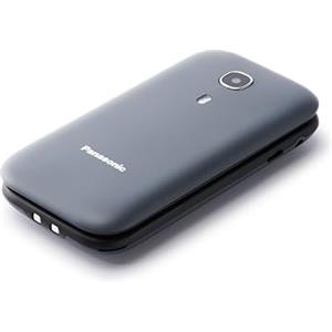 Panasonic KX-TU400EXG 2G, Telefono Cellulare a Conchiglia per Anziani, Pulsante SOS, Chiamata Prioritaria, Resistente agli Urti, Tasti Grandi, Fotocamera, Torcia, Bluetooth, Grigio