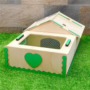 Generico Casetta per tartarughe di terra, Terrario tartarughe terra, Casa, Giardino, Teca tartaruga, Recinto recinsione, Gabbia, Trasportino, Tartarugaio CM 62x42x28h