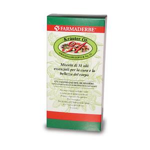 Farmaderbe Krauterol 31 - Olio Essenziale 100 ml per Massaggio Rinfrescante e Benessere delle Vie Aeree