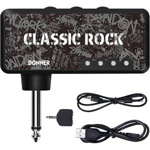 Donner Classic Rock Mini Headphone Guitar AMP Pocket Mini Amplificatore per Cuffie per Chitarra