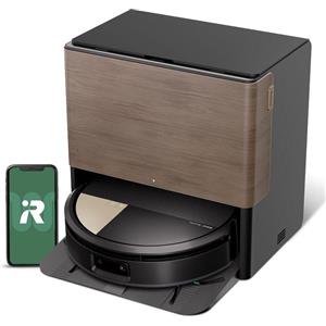 iRobot Robot Aspirapolvere senza Sacco Lava e Aspira Autonomia 75 min Contenitore polvere 0.26 Litri con Base di Ricarica colore Nero - 705COMBO Roomba Max 705