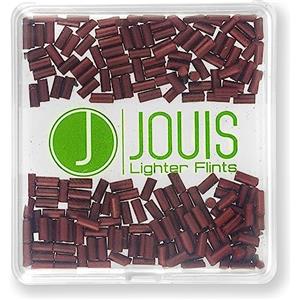Jouis Lighter Flints Jouis, cristalli di accensione di ricambio universali, compatibili con la maggior parte degli accendini (100 pezzi, rosso)