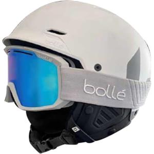 Bollé - Combo Mute Maddox | Casco da sci + occhiali da sci | Calotta robusta in ABS con regolazione Click-to-Fit, ventilazione ottimizzata | Protezione UV 100%, antiappannamento e antigraffio,