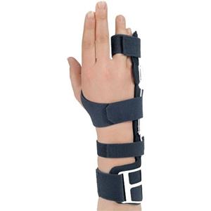 F.G.P. Tutore 4°-5° Dito Mano Destra Media - Steccatura in Alluminio Modellabile, Tessuto Traspirante e Antibatterico