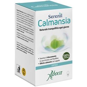 Aboca Serenil Calmansia - Integratore Naturale per Ansia e Stress, 50 Capsule