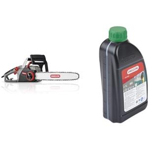 Oregon CS1500 Motosega Elettrica a Filo, Auto Affilante, 45 cm (18 pollici), 2400 watt 230 V & Olio Biologico per la Catena della Motosega, Lubrificante e Biodegradabile, Tanica da 1 L