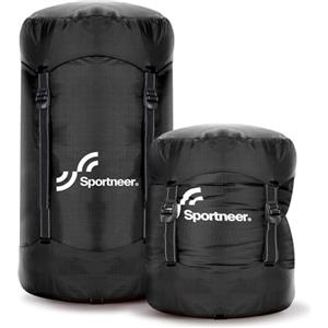 Sportneer Sacco a pelo a compressione, Sacca Compressione Leggera Stoccaggio Borsa da Viaggio Borsa Compressione per Sacco a Pelo, Vestiti, Campeggio
