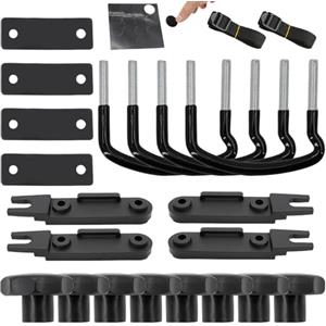 MEYAGOT 4 Pezzi Bulloni a U per Box da Tetto, Kit di Montaggio Universale per Box da Tetto, Montaggio Universale per Auto E Furgoni Staffa di Fissaggio a U per Furgone Auto Morsetti