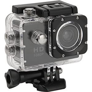 Pilipane 1080P 12MP fotocamera sportiva Full HD, Action Camera, 2 pollici HD schermo a colori 140 gradi obiettivo grandangolare fotocamera subacquea sport subacquea, go pro fotocamera impermeabile