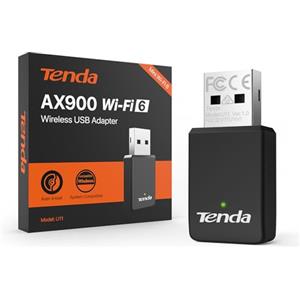 Tenda AX900 Adattatore USB Chiavetta Wi-Fi 6 per PC fisso, Dual Band 5/2.4 Ghz, Soft-AP, MU-MIMO, WPA2, Windows 7/10/11, U11