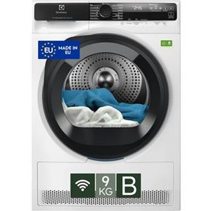 Electrolux Asciugatrice 700 DelicateCare 9 kg EW7H59B, Classe B, Tecnologia DelicateCare per Lana, MixCare per cotoni e sintetici, Sensicare, Antipiega, Pompa di Calore