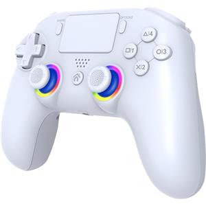 SUBSONIC - Controller per PS5 wireless con paddle e LED programmabili, vibrazione e funzione touch - Controller PS5 bianco