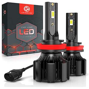 CAR WORK BOX H11 LED 28000LM Lampadine per Fari Auto, 80W 12V H9 H11 LED Luci 6000K Bianco Freddo