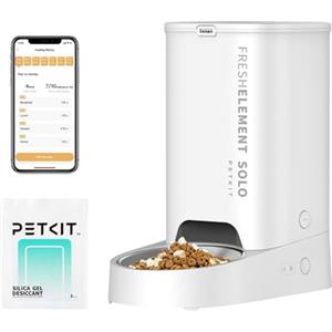 PETKIT Distributore Automatico Cibo Gatti, 3L Distributore Automatico Cibo Cani,2.4G WiFi,1-10 Pasti,1-15 Giorni,Ciotola in Acciaio Inox 304,Tecnologia Fresh Lock