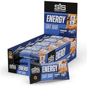 Science In Sport Sis Science in Sport Barretta Energetica all'Avena 70g 12 Pezzi Mirtillo - Con 40g di carboidrati e 10g di proteine, snack gustoso per l'allenamento