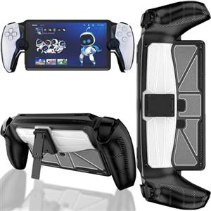 TXWLLIU Sony Custodia compatibile con PlayStation Portal, custodia in silicone antiurto per controller PS5, trasparente e nero