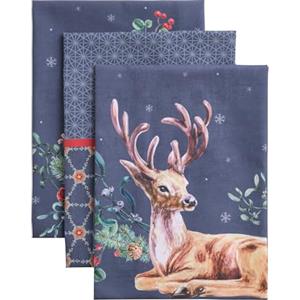 Maison d' Hermine Christmas Joy - Set di 3 asciugamani da cucina in 100% cotone, per bar, per il giorno del Ringraziamento, Natale (50 cm x 70 cm)