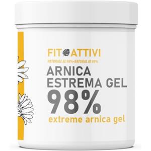 FITOATTIVI NATURA E BENESSERE Arnica Gel Forte 550 ml Arnica per Cavalli Uso Umano 98% Ideale per Massaggi Locali Crema Recupero Muscoli Sportiva con Vitamina E, Menta e Lavanda, Made in Italy
