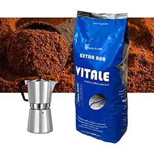 Vitale Caffè CAFFE MACINATO 1 Kg. Vitale Caffè miscela EXTRA BAR Gusto Intenso Extra Cremoso