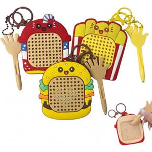 HESUSUSI Portachiavi Fidget Toys 3 Pezzi Giochi Sensoriali con Lavagnetta Magnetica e Mappa del Labirinto Giochi Anti-Anx Antistress per Gadget Compleanno Adulti e Bambini