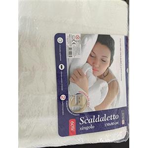 General Trade Dictrolux Scaldaletto Termocoperta per Letto, Poliestere, Bianco, 150x80x2 cm