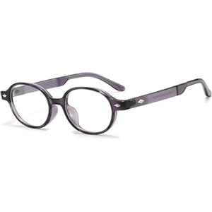 YAMEIZE Occhiali Luce Blu Ovali Montatura Occhiali da Vista Donna Retrò Vintage Ovale Occhiali Anti Filtro Luce Blu Antiriflesso Affaticamento