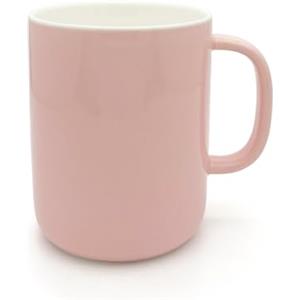 TREEWOO Tazza da caffè in ceramica da 325 ml, tazza per tè e latte, per familiari, amici, donne, figlia, moglie, festa della mamma (rosa lucido)
