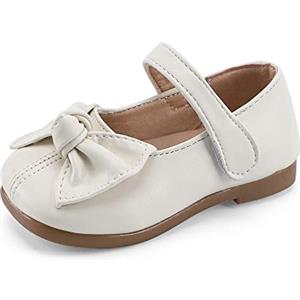 MASOCIO Ballerine Bambina Scarpa Eleganti Mary Jane Comunione Cerimonia Scarpine Primi Passi Bimba Principessa Scuola Taglia 28 Beige