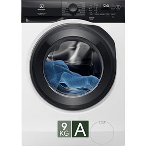 Electrolux EW6FZAM29 Lavatrice PerfectCare 600, 9 kg, Classe A, Tecnologia SensiCare, Programma Vapore, Opzione TimeSave, Motore Inverter, Display LED, Bianco