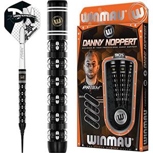 WINMAU Danny Noppert Freeze Edition Set di Freccette in tungsteno Softip Professionale da 20 Grammi con Alette e steli (Asta)