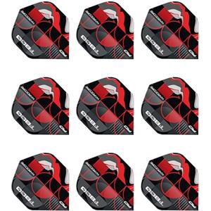 RED DRAGON T800 Hardcore Premium Standard Extra Spesso - 100 Micron - Voli di Freccette 3 Set per Confezione (9 Voli di Freccette in Totale) - Accessori Professionali per Freccette