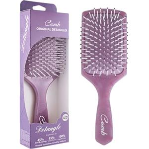 Rylae Pettine con cuscino d'aria, Spazzola Capelli Districante per Massaggio del Cuoio Capelluto, Spazzola per Ricci, Adatta a Tutti i Tipi di Capelli (viola)