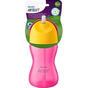 AVENT PHILIPS Tazza Sippy per bambini e neonati, senza BPA, 300 ml, rosa e arancione modello SCF798/02