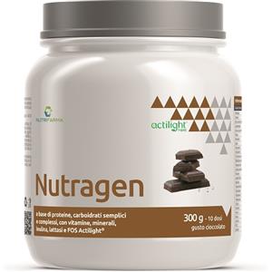 Nutragen Polvere Gusto Cioccolato 300 g - Integratore ad alto contenuto di proteine con vitamine e minerali