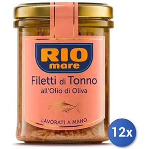 Rio mare 12x Multipack Tonno Rio Mare Olio Gr 180 Filetti Vetro